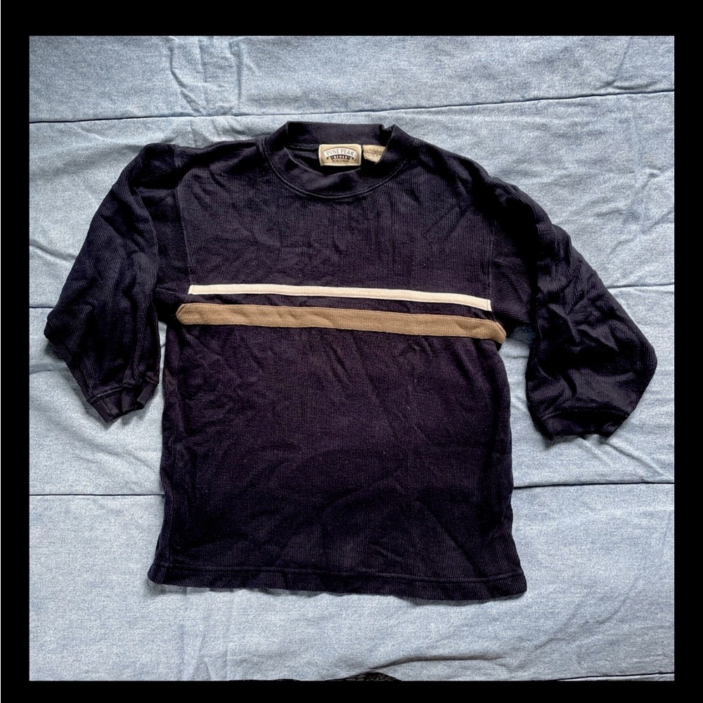 Pine Peak Blues Nordstrom￼ Long sleeve shirt Large (7) navy blue cotton